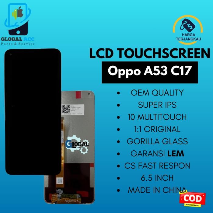 LCD + Touchscreen Oppo A53 / A33 / Realme 7i 2020 Original 100%