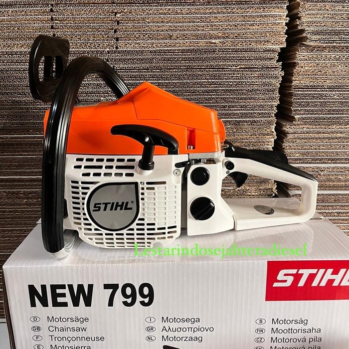 PROMO MESIN CHAINSAW / SENSO STIHL MS799 BAR 22 STIHL ORIGINAL FULLSET SIAP DI PAKAI