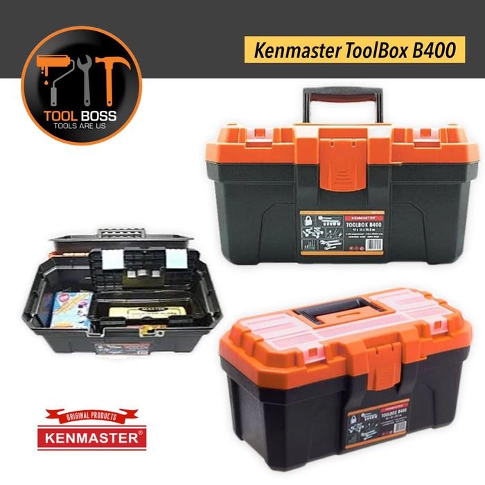 KENMASTER TOOLS BOX PLASTIK B 400 TOOLS BOX BESAR TEMPAT PERKAKAS