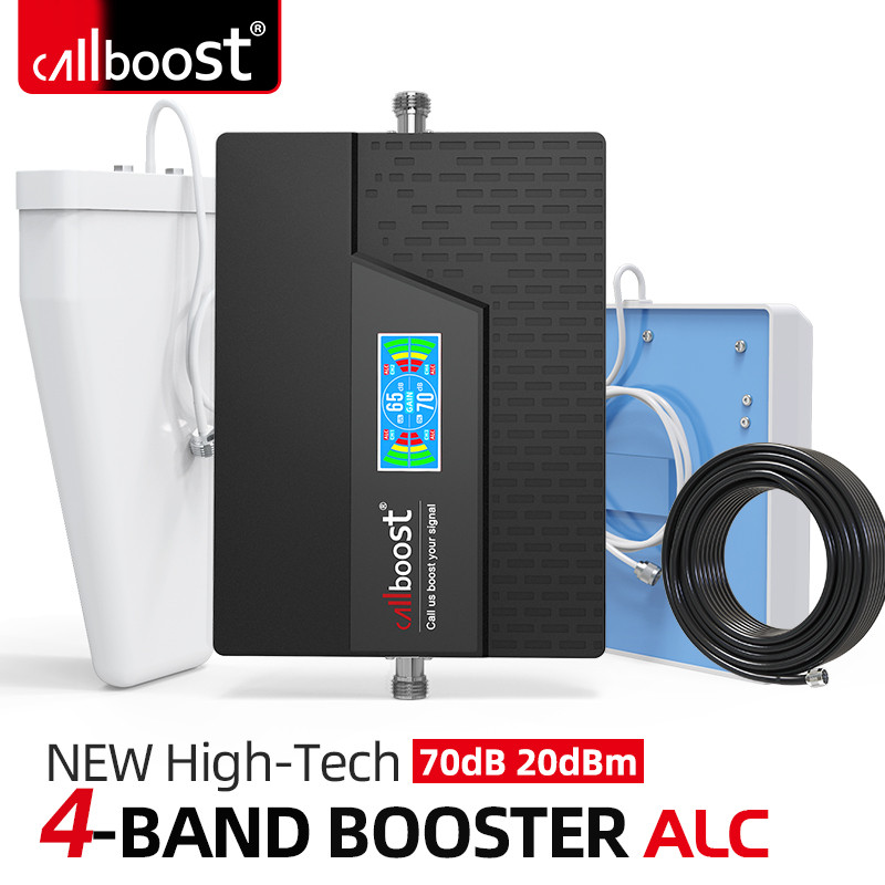 Callboost Four Band Booster GSM 900 1800 2100 2600 Network Booster 4G 800 LTE Amplifi 700 Mobile Pho