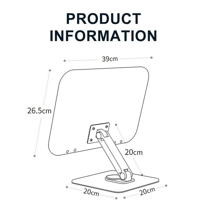 

Penyangga Buku Yd10 Book Stand Reading Holder Ipad Tablet 360 Derajat