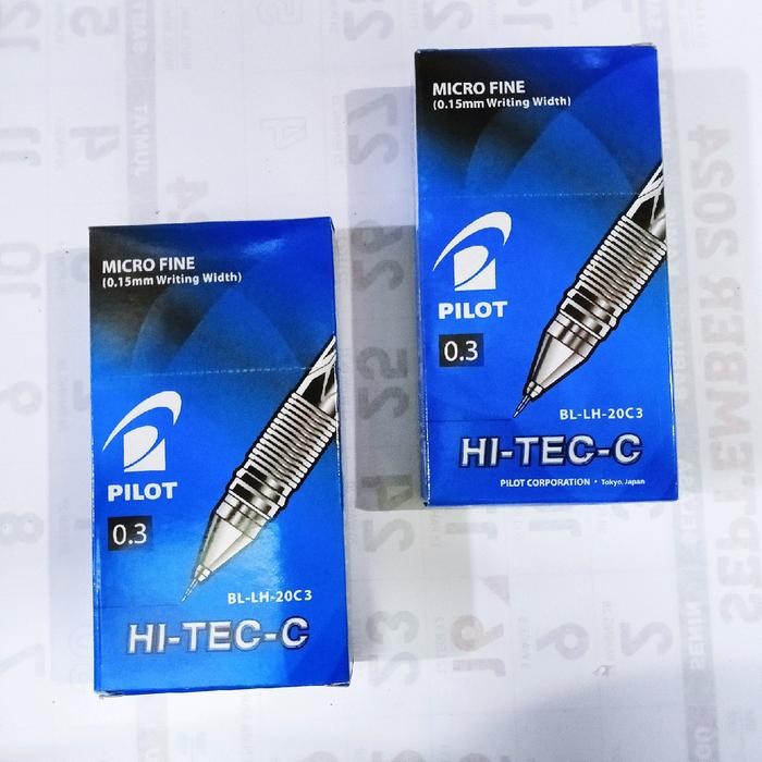 

Pulpen Hi-Tech C - Hitech Pilot Micro Fine 0,3Mm (6Pcs) - Stationery Tinta Hitam Biru