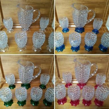 Teko / Gelas Nanas Set Vicenza / Tempat Air Nanas 7 Buah /Pitcher Set