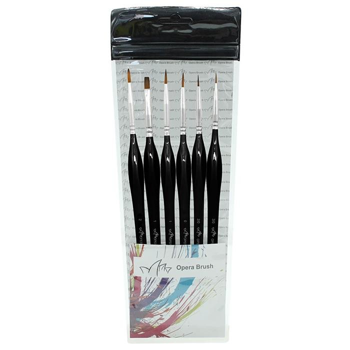 

Opera Micro Detail Paint Brush Set, 6 Tiny Professional Brush