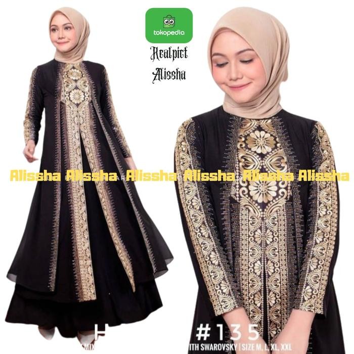 Gamis Abaya Hitam Turkey Jersie Mix Ceruti Premium Mote Terbaru 2020