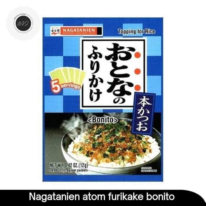

3YC3 Nagatanien Atom Furikake Bonito Abon Tabur Jepang Rasa Bonito