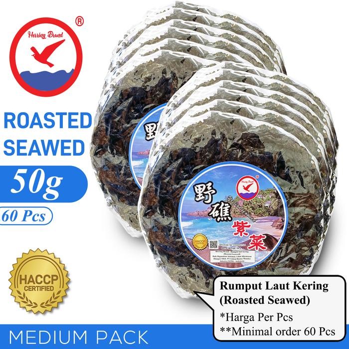 

3YC3 Herring Brand Small Pack Rumput Laut Kering 50 G - 60 Pcs