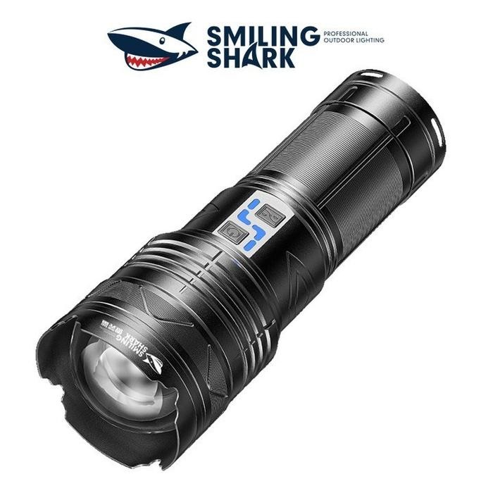 SENTER LED SMILING SHARK SD-5998 M77 - ZOOM JARAK JAUH -CHARGER TYPE C