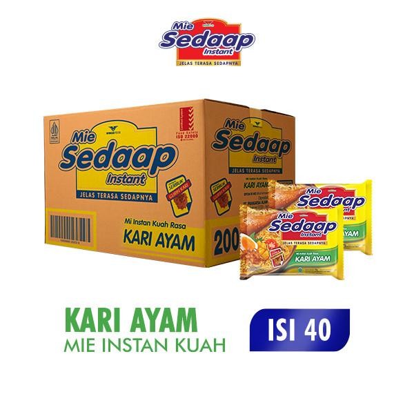 

H48Y Sedaap Mie Instan Kari Ayam 72 Gr Dus (Isi 40 Pcs)