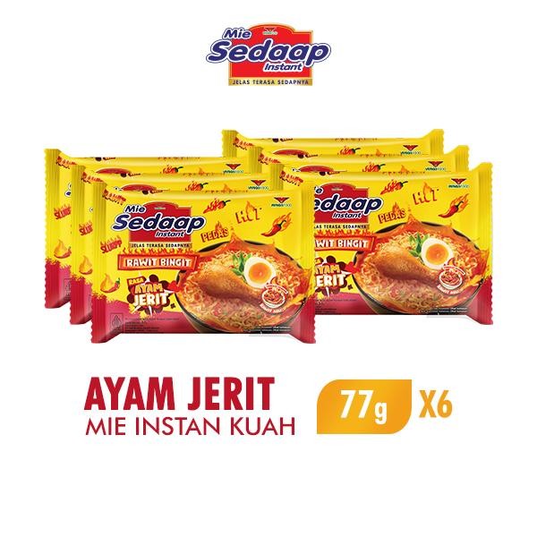 

H48Y Sedaap Mie Instan Ayam Jerit 77G X6