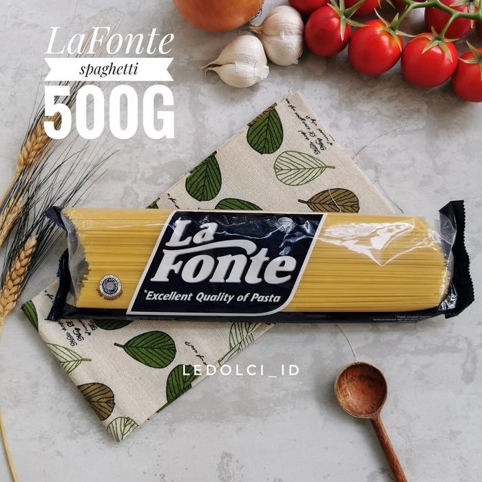 

H48Y La Fonte Spaghetti Pasta Spaghetti-10 Ukuran 500 Gram
