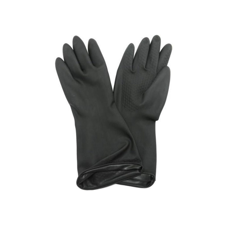 SARUNG TANGAN KARET HITAM HD STR-85L WIPRO