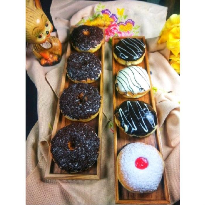 Happycall - Cetakan Donat Kayu, Cetakan Donat Diameter 6Cm. Cetakan Kue