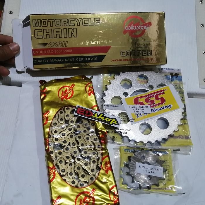 Daytona - Gir Set Smash 428 Sss Rantai Wilwood 428H Shogun Tornado Titan Gear