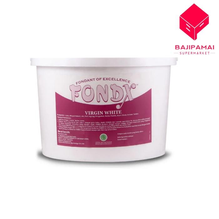 

FONDANT FONDX VANILLA VIRGIN WHITE 500 GR