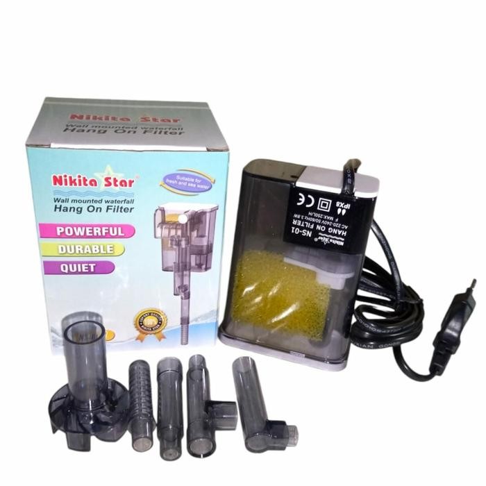 Hygger Yamano - Filter Aquarium Gantung Hang On Ns 01. Utk Aquarium 20-40Cm.