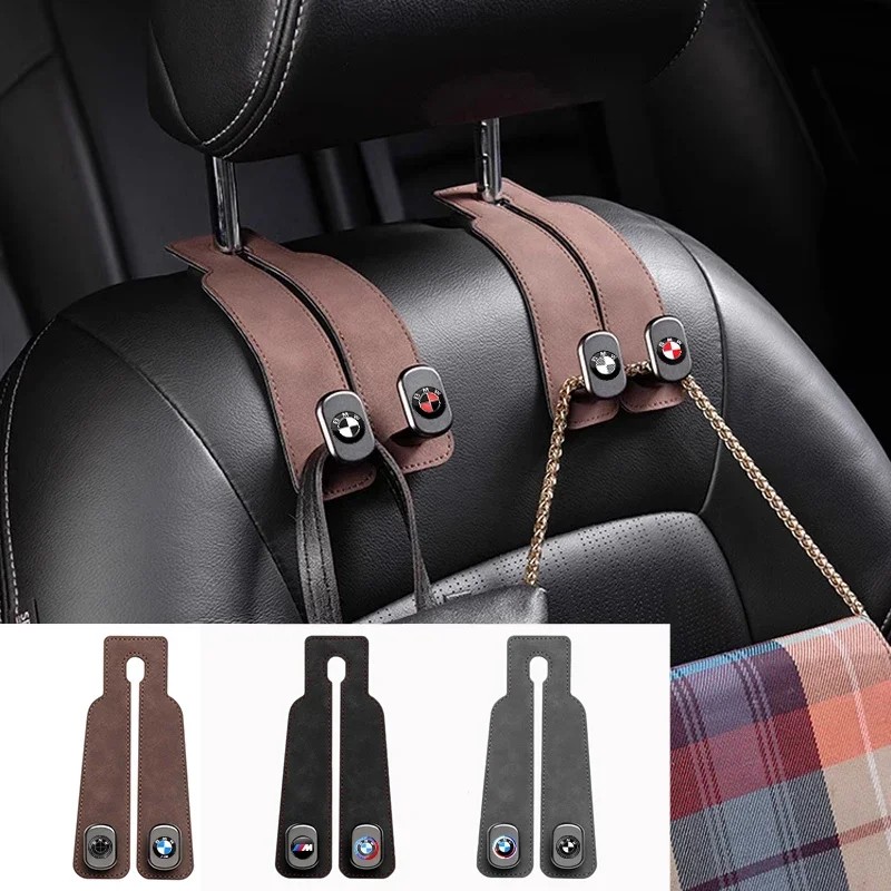 IMPORT 2 IN 1 CAR HOOK REAR SEAT BACK HOOKS HEADREST HANGER FOR BMW 50TH KITH X1 X2 X3 X4 X5 X6 E71