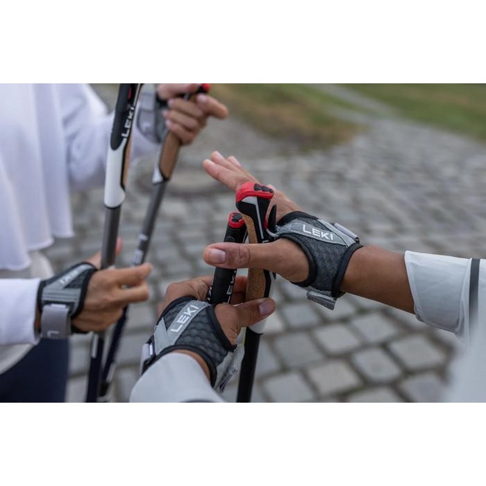 Bebas Ongkir Leki Shark Frame Strap Mesh - Grey/Dark Anthracite