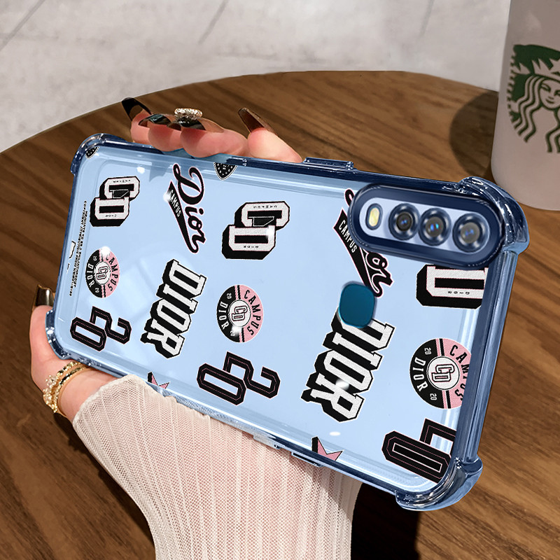 Casing Hp untuk VIVO Y17 Y15 Y12 Y3 Y3s 2020 Y12i Case Casing menggambar salib pola Silikon Softcase