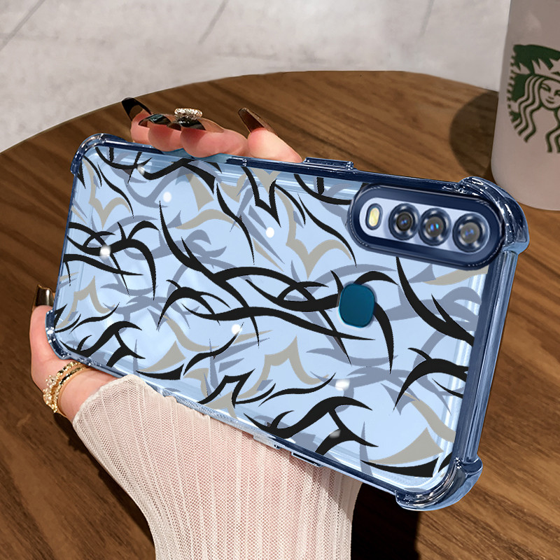 Casing Hp untuk VIVO Y17 Y15 Y12 Y3 Y3s 2020 Y12i Case Casing Graffiti batang pola Silikon Softcase 