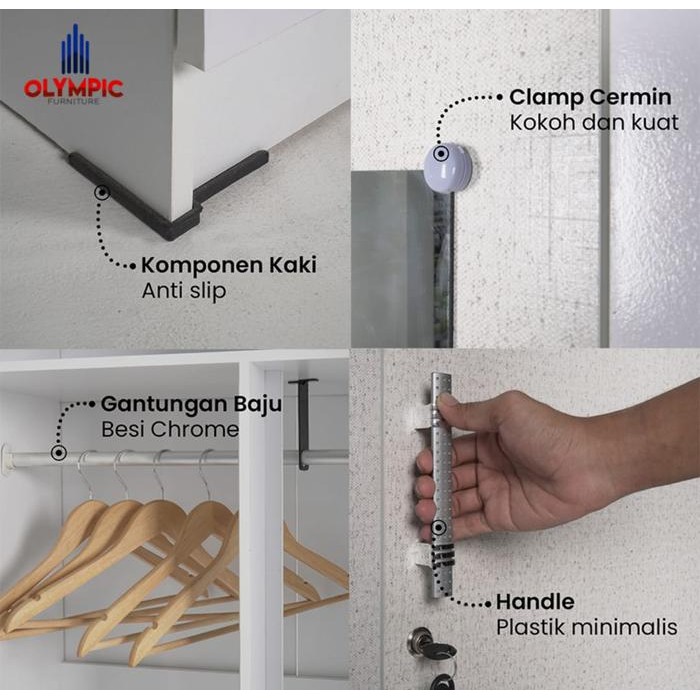 Lemari Pakaian Olympic Hessian