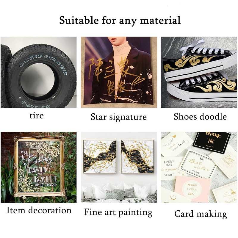 

Tyno Spidol Permanen Marker Metallic Chrome Gold Silver 1.5mm 4 PCS