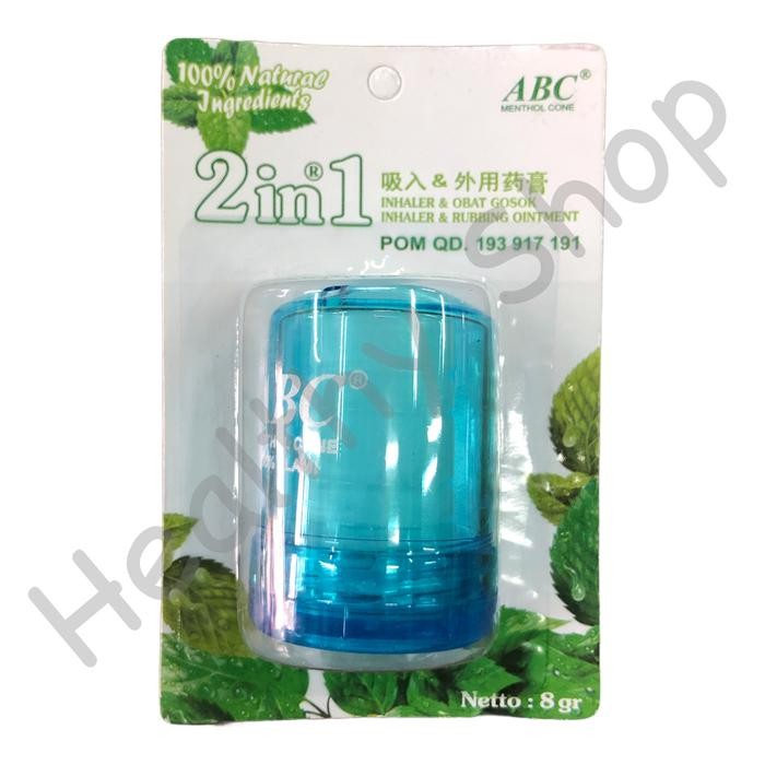 JTTOP" MENTHOL MINTLEAF ABC 8 G INHALER & OBAT GOSOK