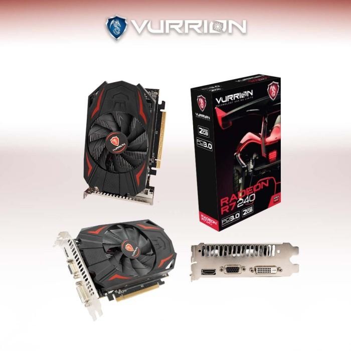 Bagus Vga Vurrion Amd Radeon R7 240 2Gb Gddr5 128-Bit Graphic Card Gpu