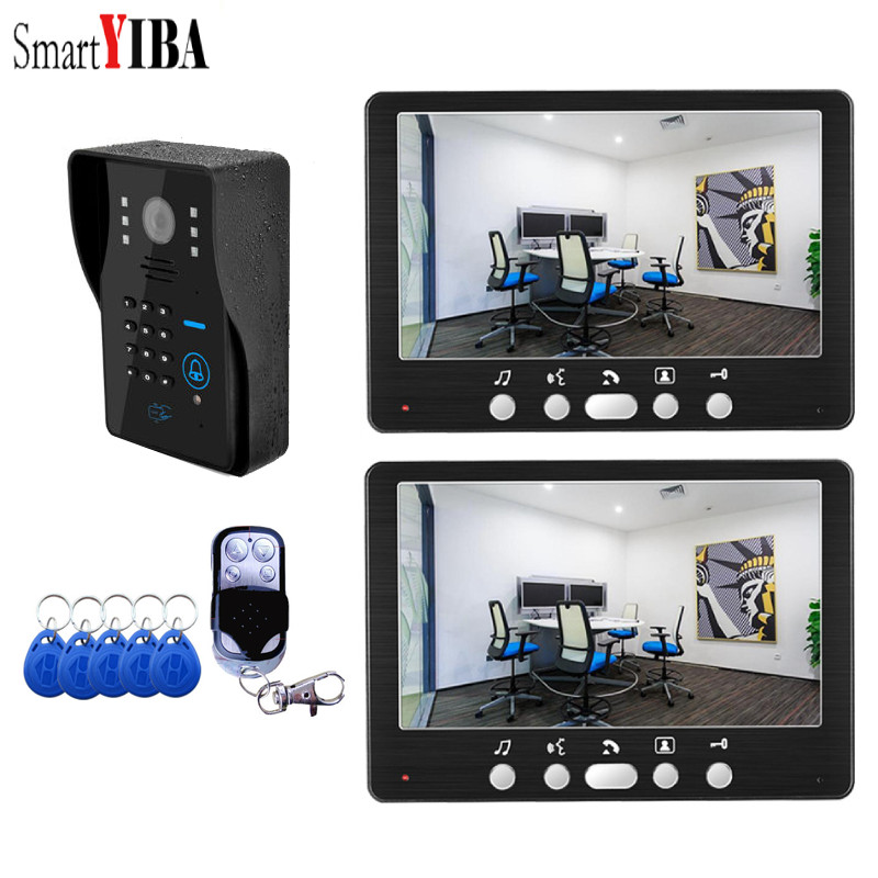 SmartYIBA Video Doorbell 7''Wired Video Door Building Intercom Door