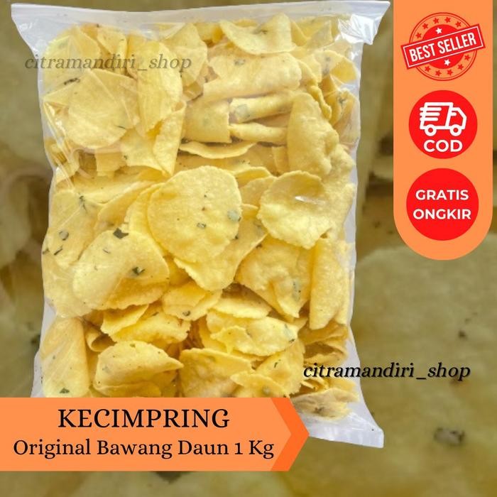 

KECIMPRING SINGKONG BAWANG DAUN 1 KG COMRING CEMILAN / FOOD / SNACK MAKANAN