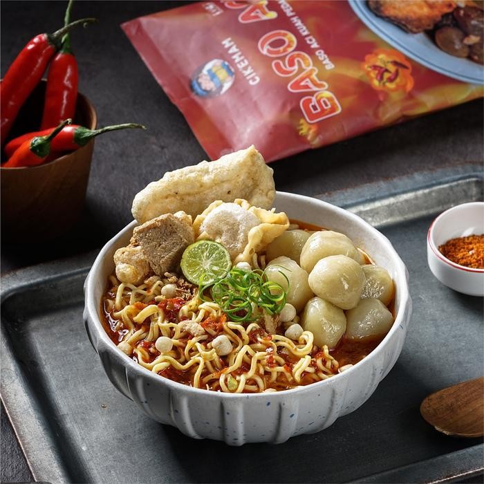 

CIKEMAM - PAKET BASO ACI ISI 3 PCS - BASO ACI PEDAS GURIH KHAS BANDUNG FOOD KUAH INSTAN MAKANAN