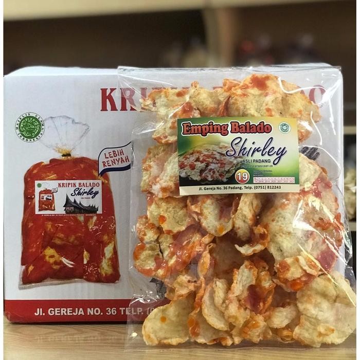 

SHIRLEY KRIPIK EMPING BALADO BASAH SHIRLEY 250GR FOOD SNACKS