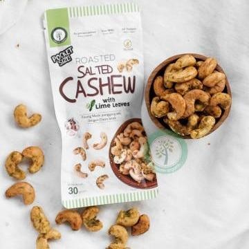 

POCKET SIZE ROASTED SALTED CASHEW WITH LIME LEAVES - ORIGINAL 30GR