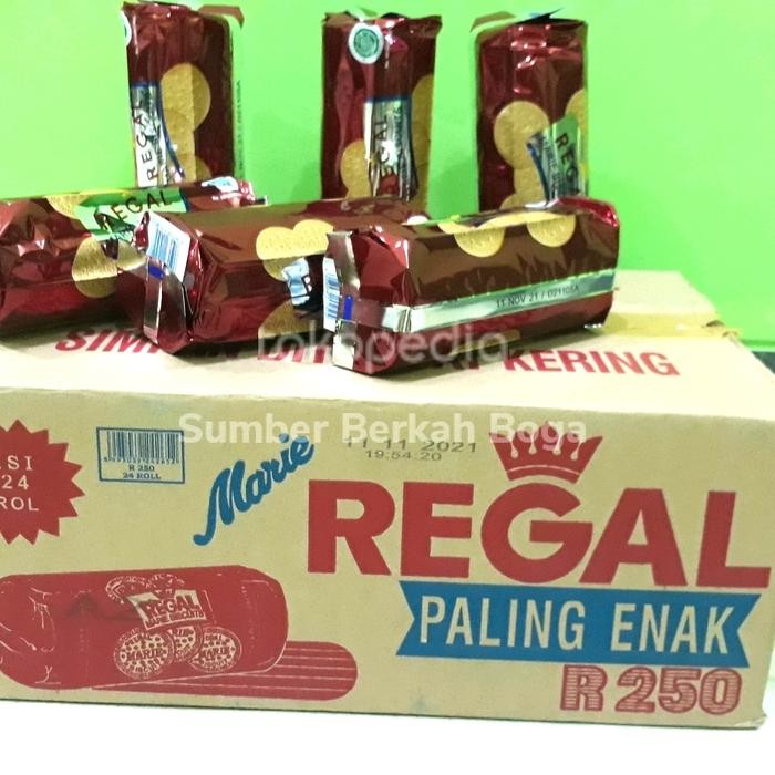 

BISKUIT MARIE REGAL ROLL REGULER 230GR