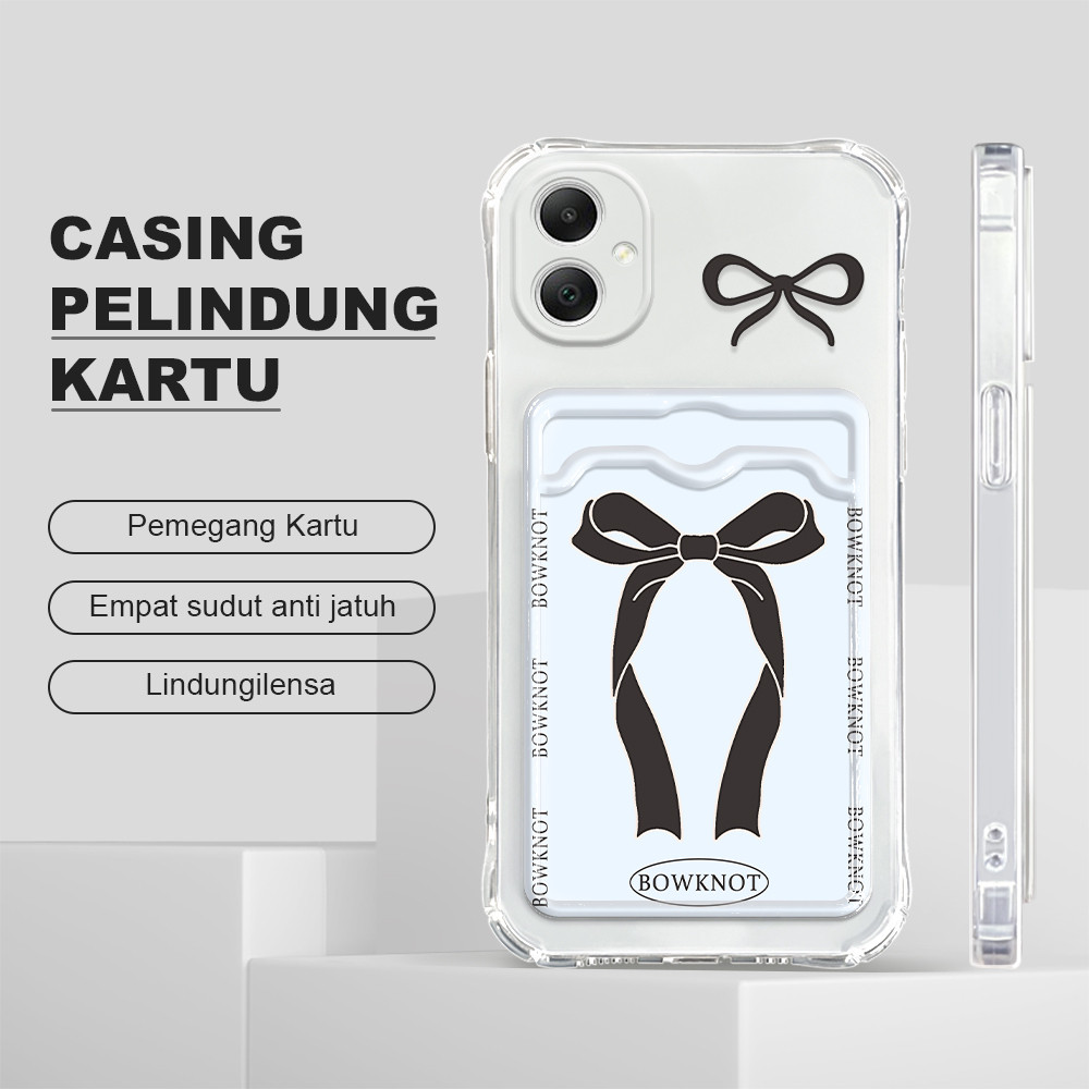 Casing Hp Untuk Compitable With Samsung Galaxy A05 Anti Jatuh Tempat Kartu Cassing Card Holder Softc