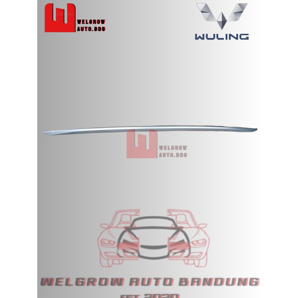 23771649 - LIST SILVER BUMPER BELAKANG, WULING ALVEZ