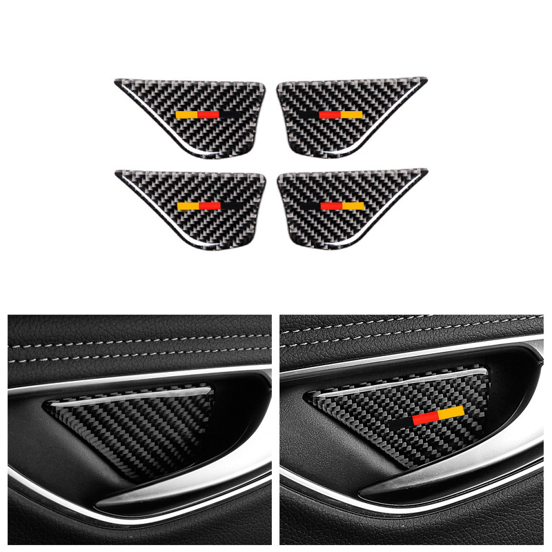 For Mercedes Benz C Class W205 C180 C200 C300 GLC260 4pcs Carbon