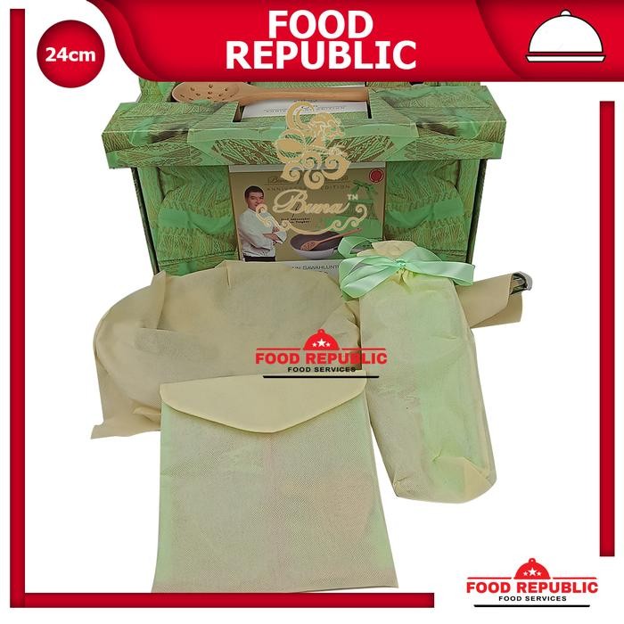 Bima Origin Non Stick Wok Pan 24Cm Stainles Tenun Sawahlunto B2003924S