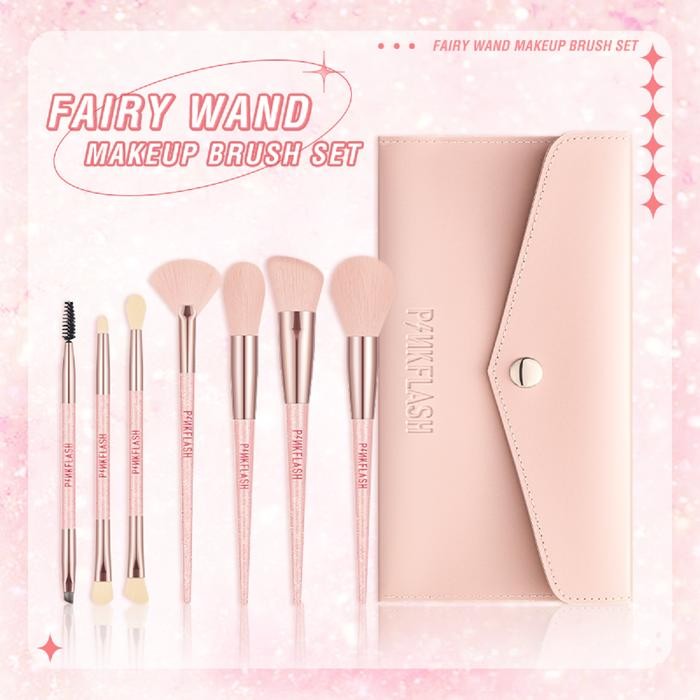 [Official] PINKFLASH 8 PCS Set Makeup Brush Set Fairy Wand Beauty Brush Makeup Tool Multi-use