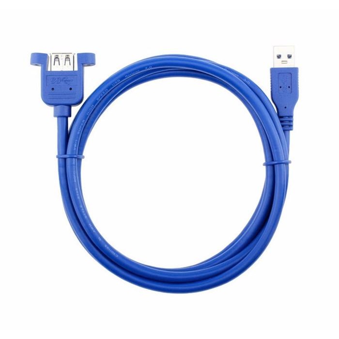 USB 3.0 Male to Female Extension Cable Panel Mount (Free Screw)