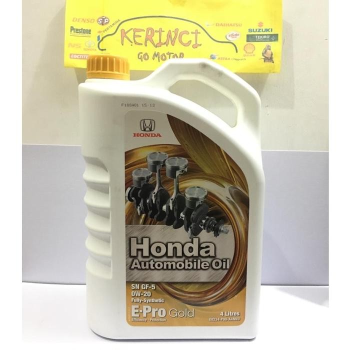 Oli Honda Epro Gold 0W-20 4L Full Synthetic - Oli Mobil Honda Epro 0W