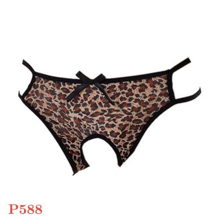 NEW P588 Celana Dalam Wanita CD Cewek Sexy Panties Macan Tutul Coklat