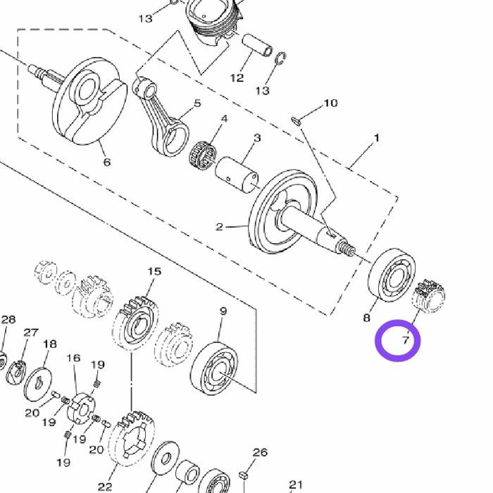 GIR KRUK AS VIXION ASLI YAMAHA YGP