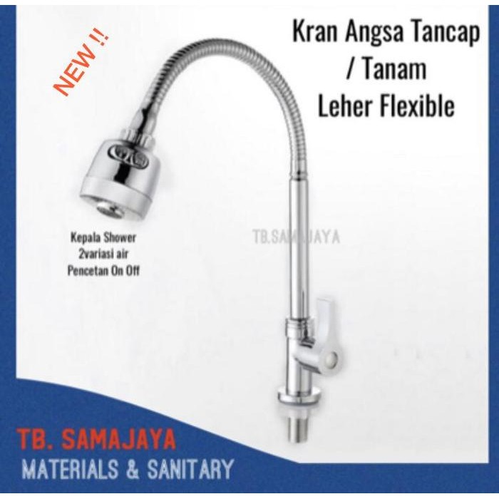 Paloma Vone - Kran Angsa Flexible Tanam , Kran Dapur , Kran Meja , Kran Sink