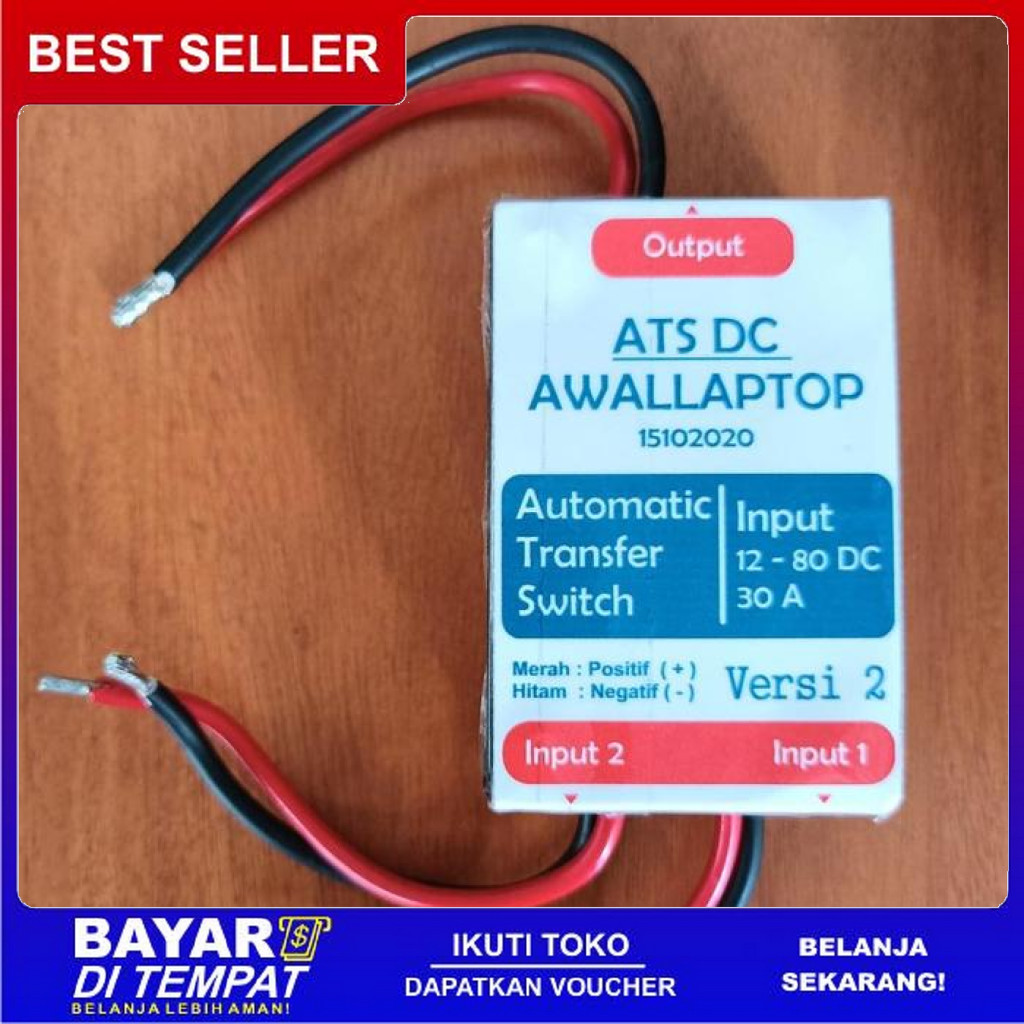 FREE ONGKIR ATS DC 12V-80V 30A MODULE AUTOMATIC TRANSFER SWITCH TANPA JEDA V2 BISA COD