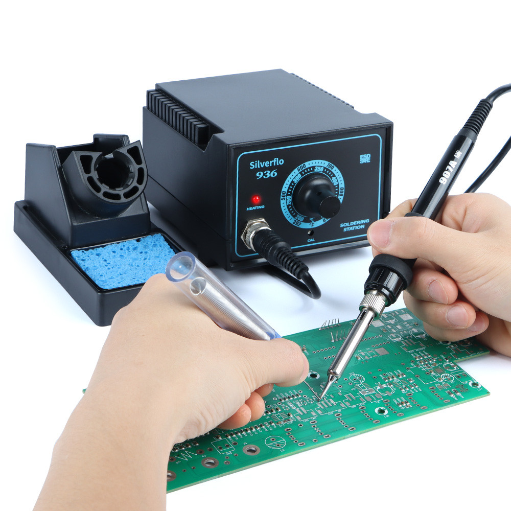 

936 Soldering Station Anti-Static Welding Rework Station Mini Soldering Iron Station for