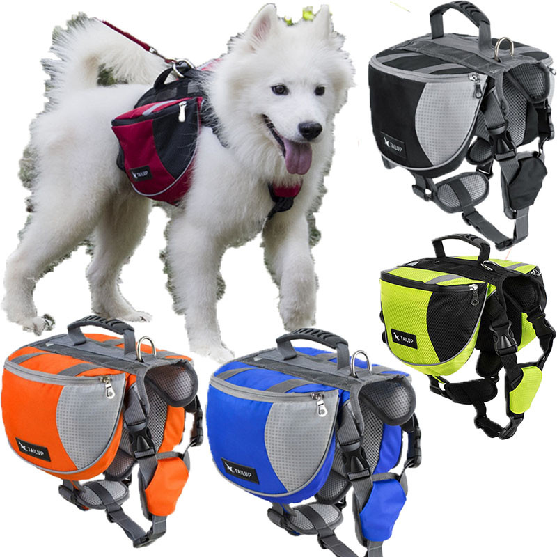 

Portable dog backpack, snack bag, dog training bag, storage bag, backpack, travel bag, reflective