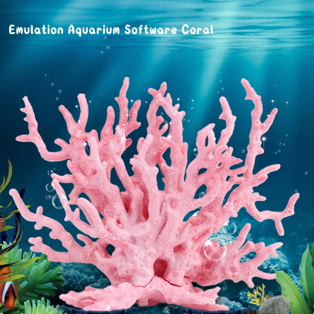

Fish Tank Aquascape Simulation Coral Water Plant Resin Fake Coral Aquarium Decorations Marine Hard