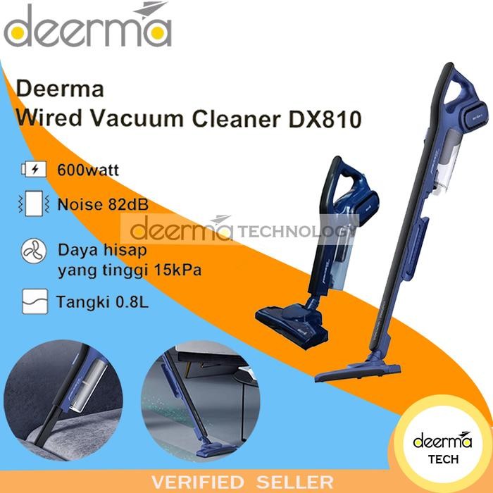 Deerma Dx810 Vacum Vacuum Cleaner Derma Penghisap Debu Lantai 600W