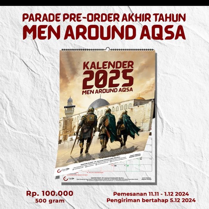 

SIAPKIRIM Kalender Islami 2025 Gensa Kalender dinding READY STOCK